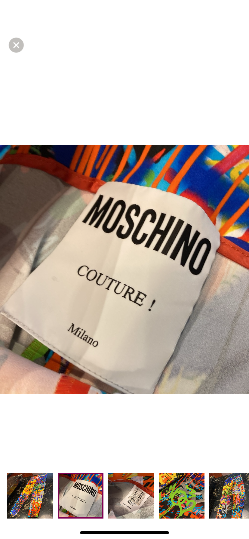 Moschino Couture Graffiti Pants