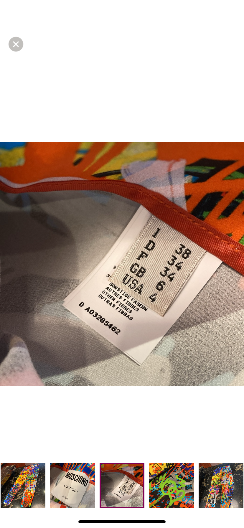 Moschino Couture Graffiti Pants