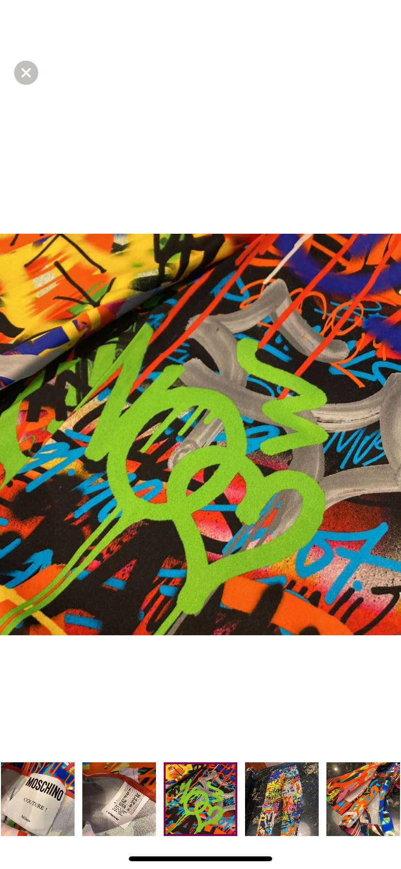 Moschino Couture Graffiti Pants