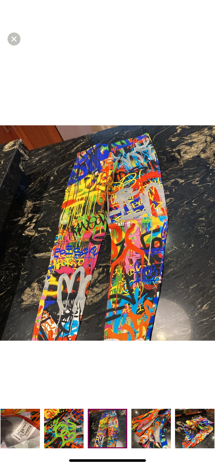 Moschino Couture Graffiti Pants