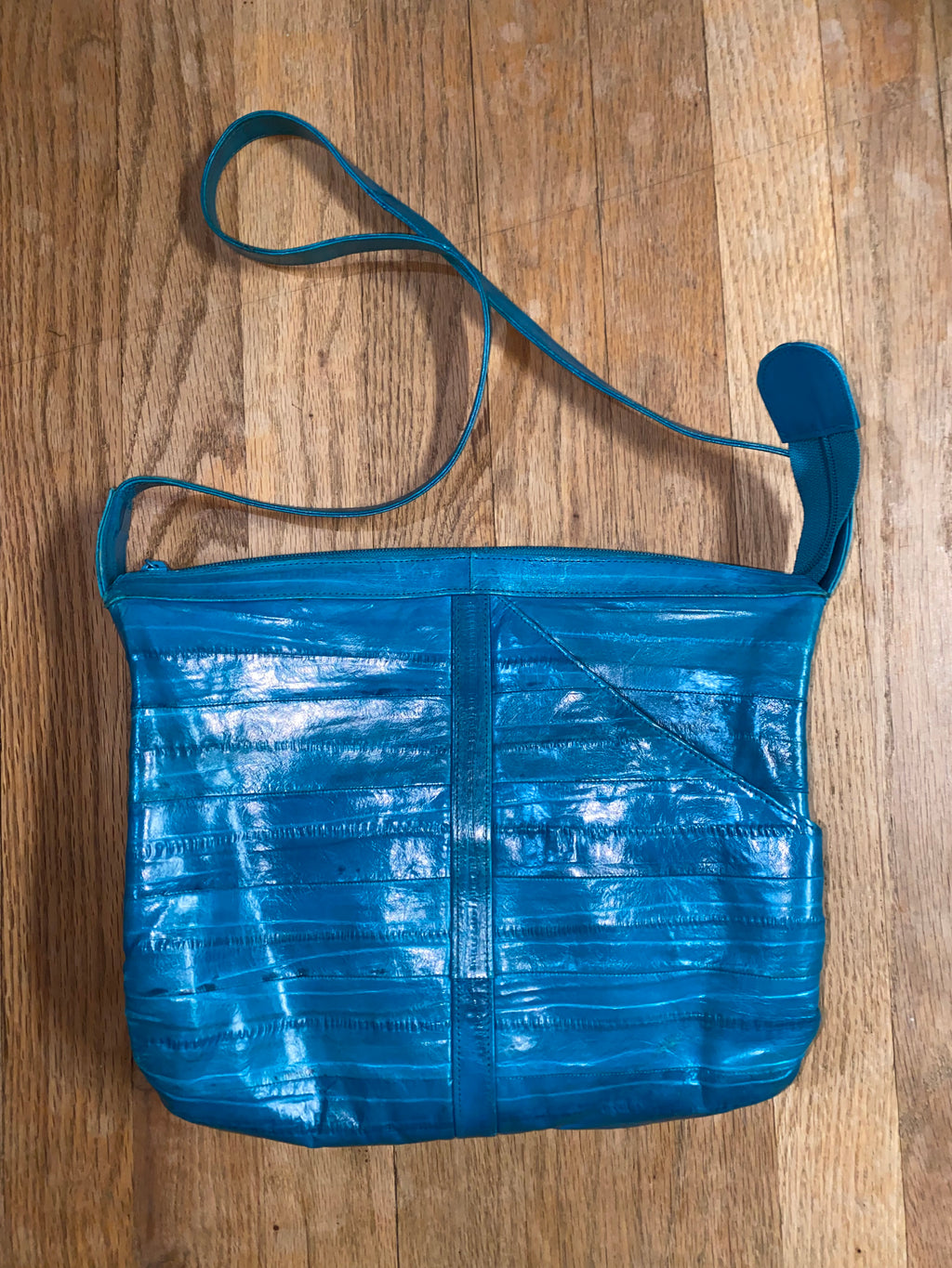 Vintage Electric Blue Eel Purse