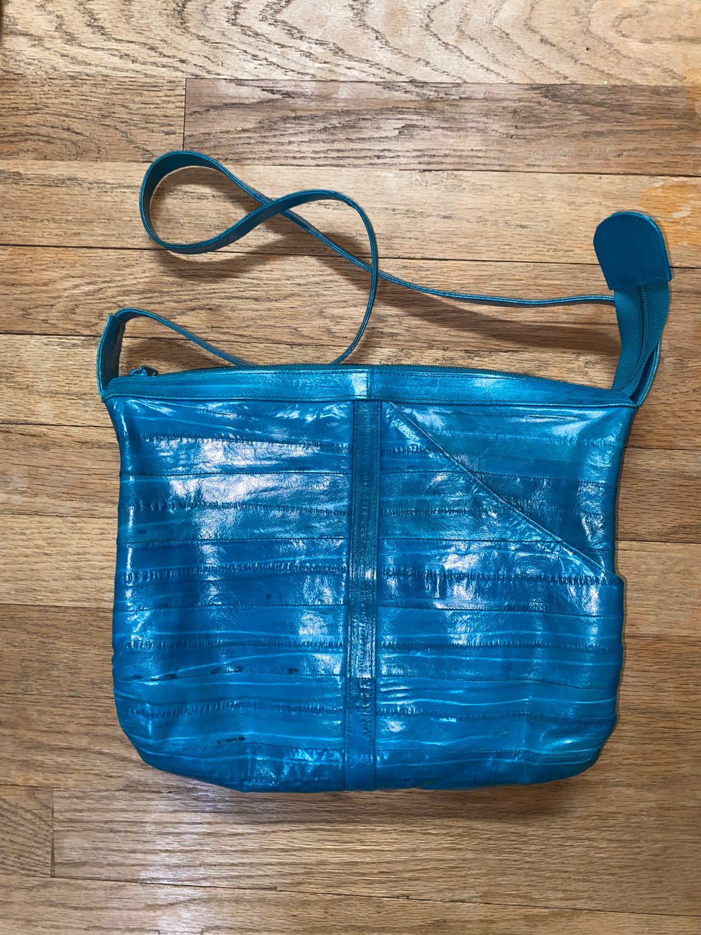 Vintage Electric Blue Eel Purse