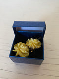 Vintage Cream Flower Earrings