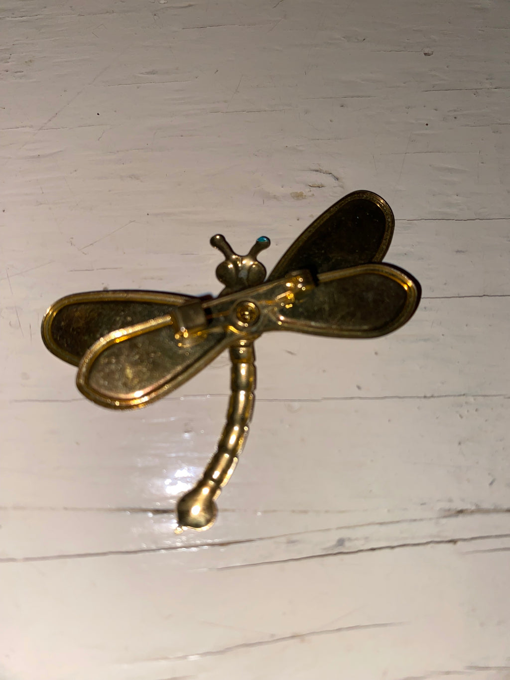 Vintage Enamel Dragonfly Pin