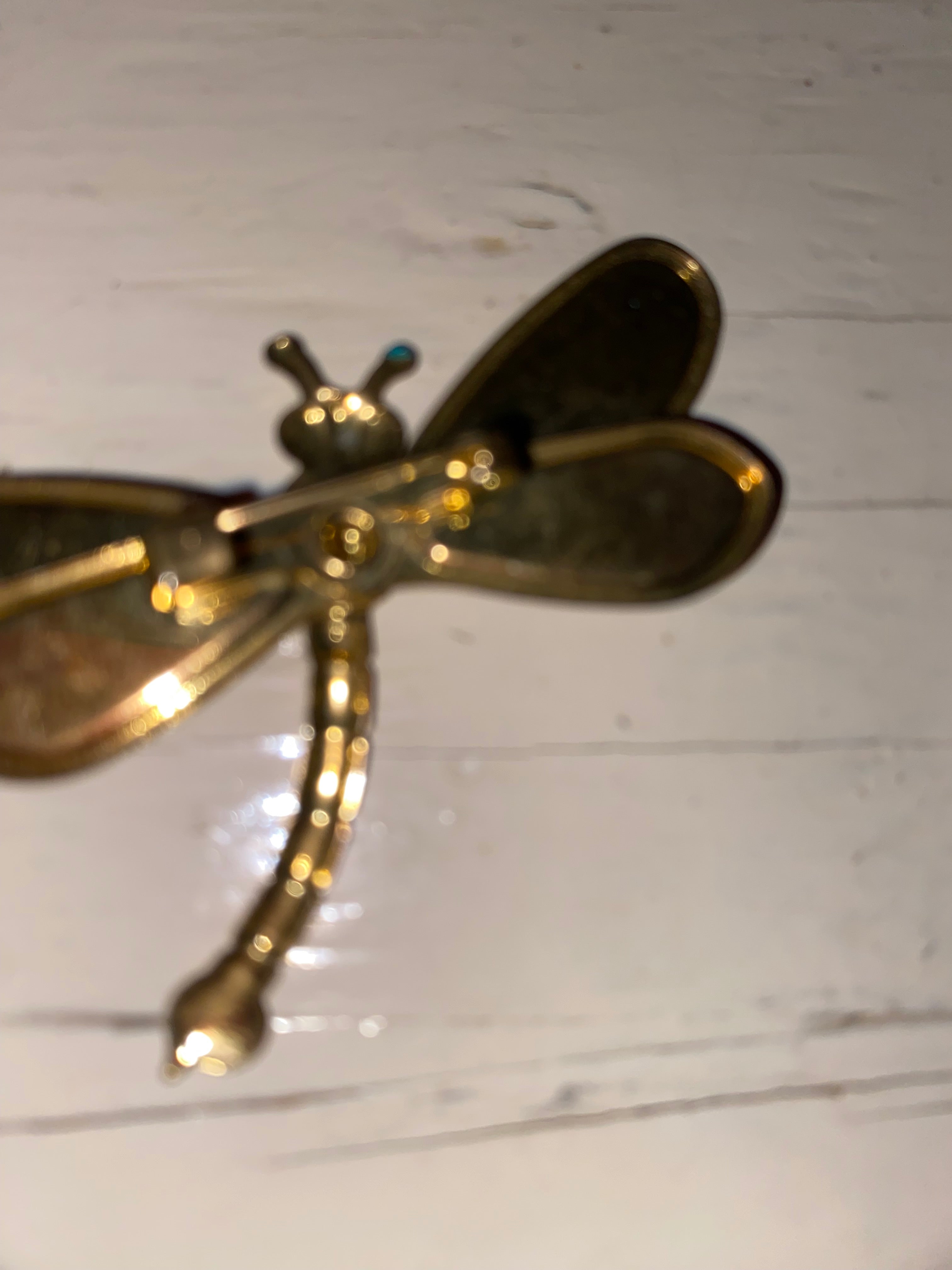 Vintage Enamel Dragonfly Pin
