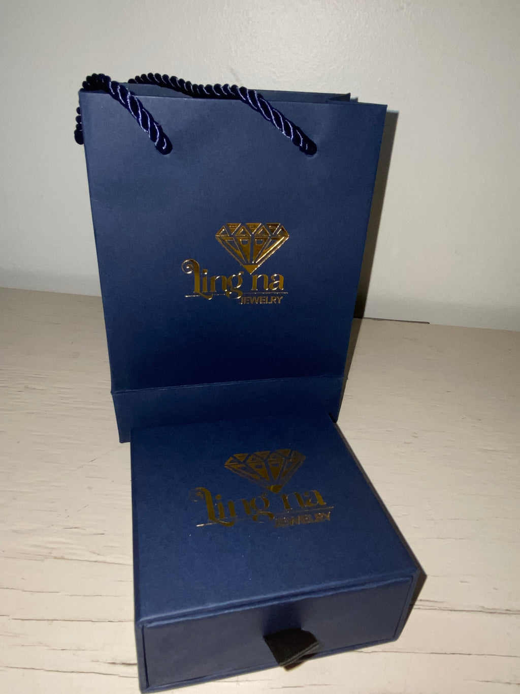 18K OL Necklace and Earrings Set