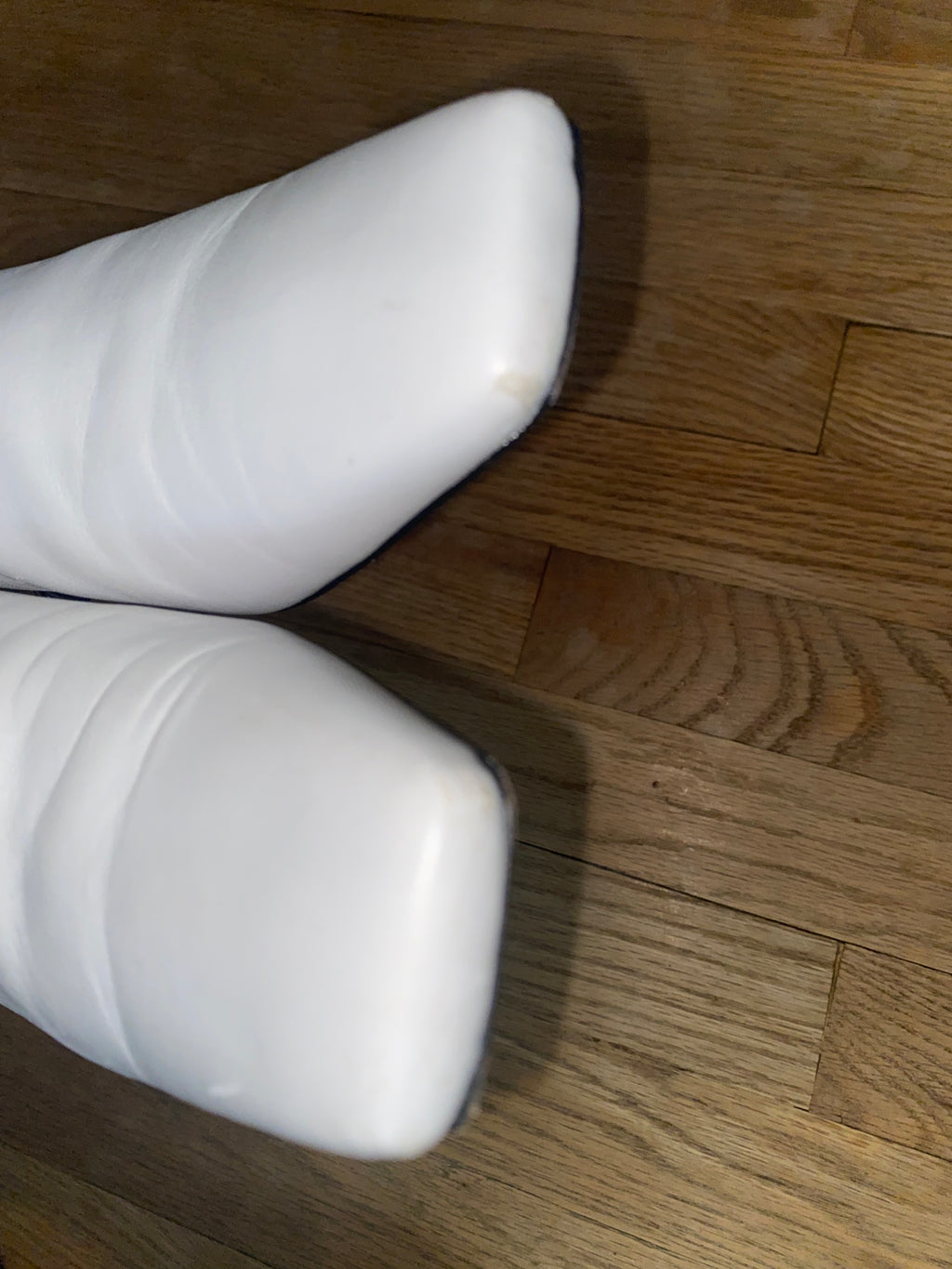 Authentic Balenciaga Typo BB White Leather Ankle Boots 38.5