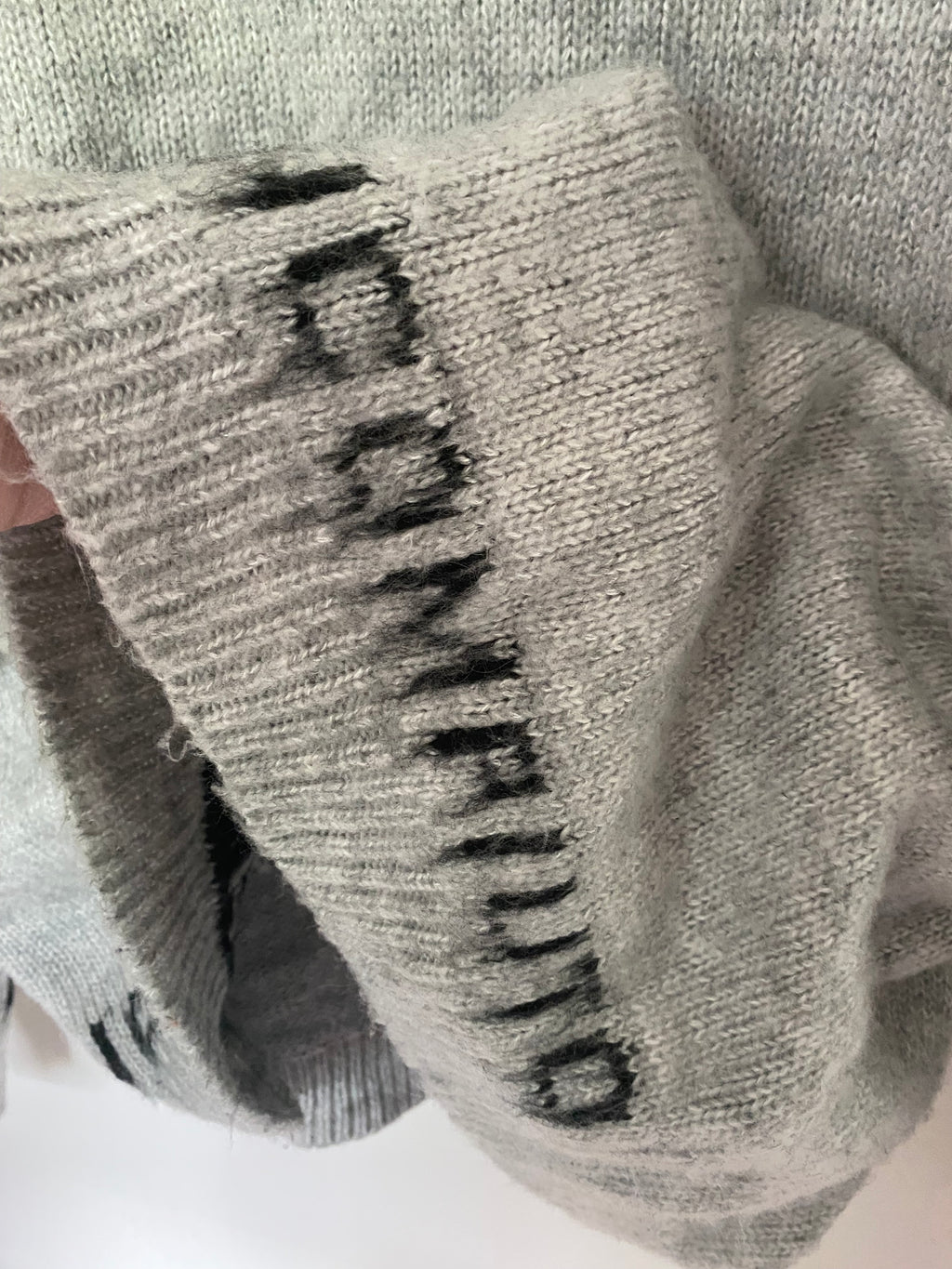 Off White Mohair Blend Sweater