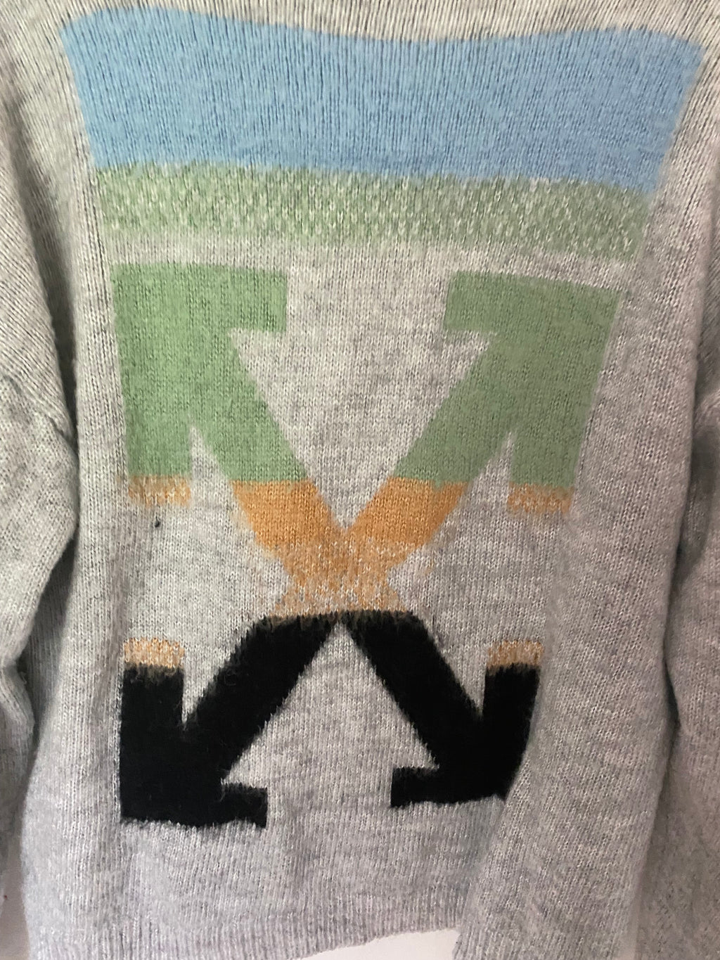 Off White Mohair Blend Sweater