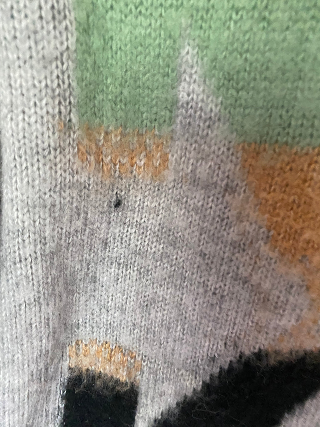 Off White Mohair Blend Sweater