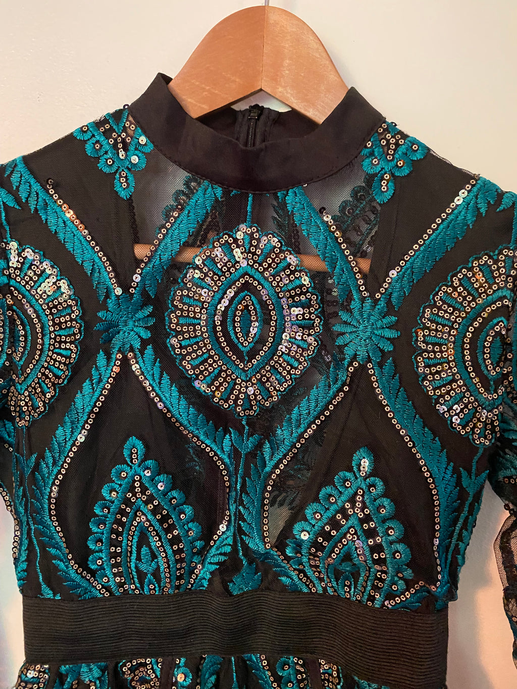 CBR Lace and Sequin Embellished Dress