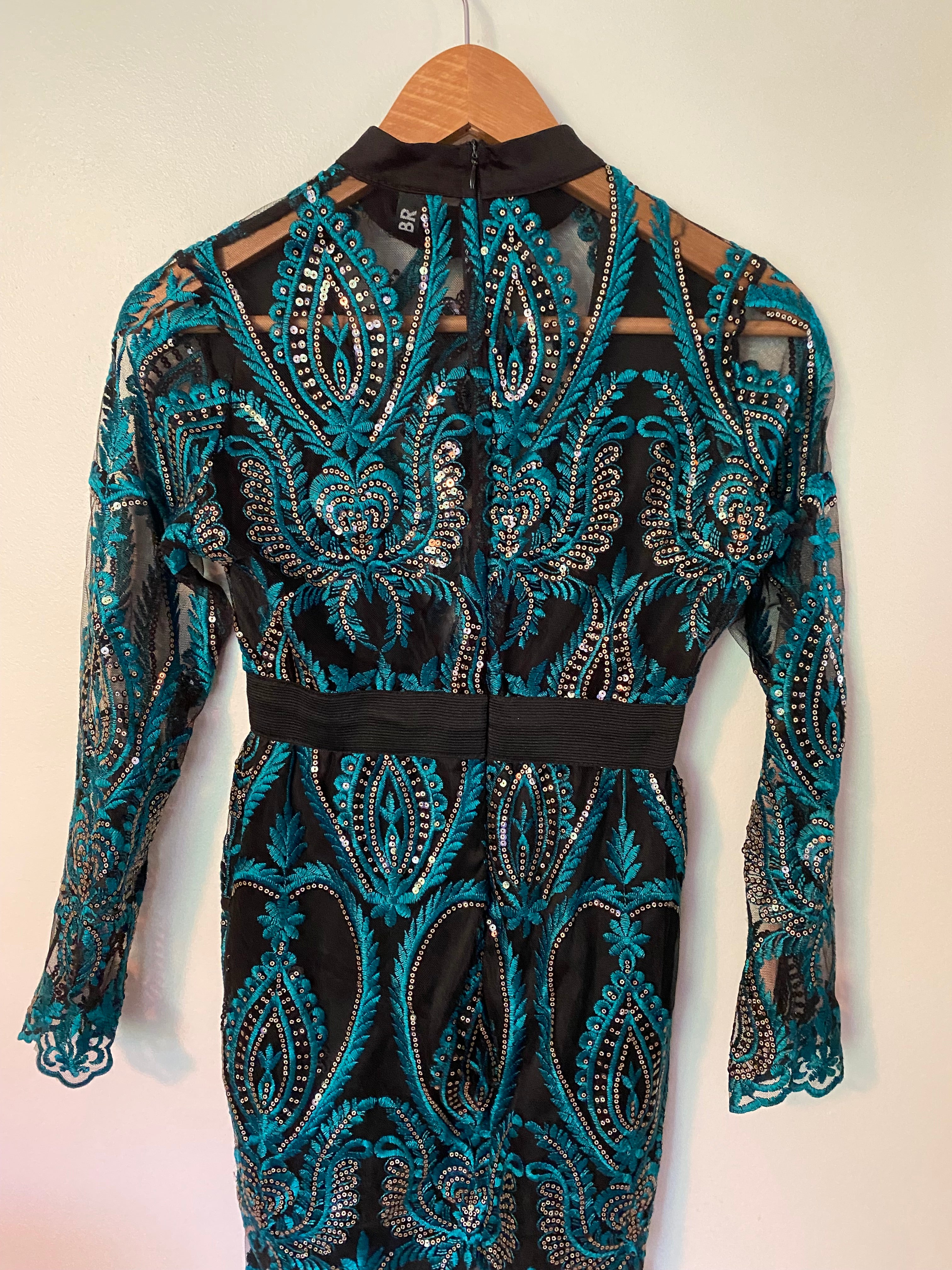 CBR Lace and Sequin Embellished Dress