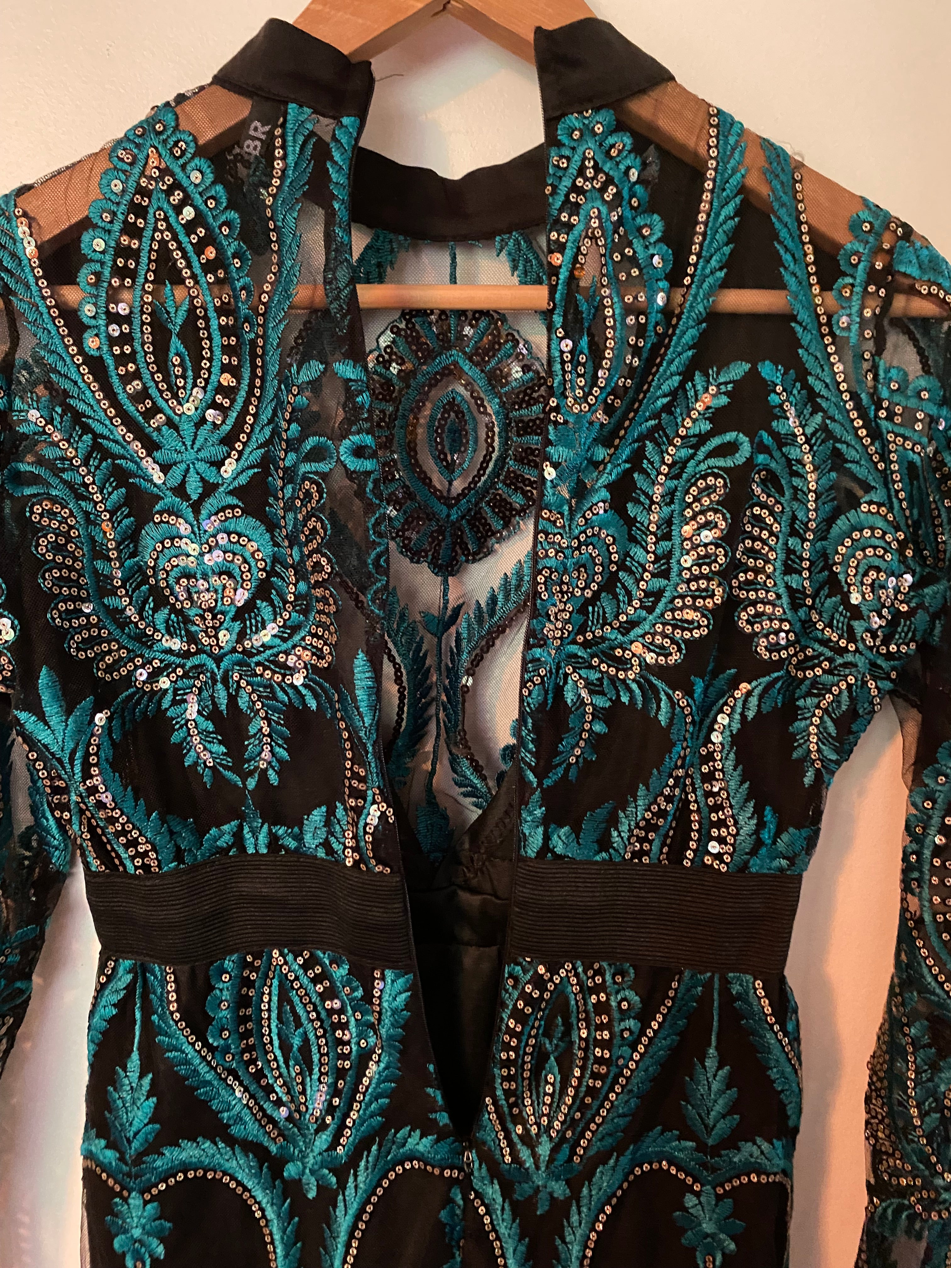 CBR Lace and Sequin Embellished Dress