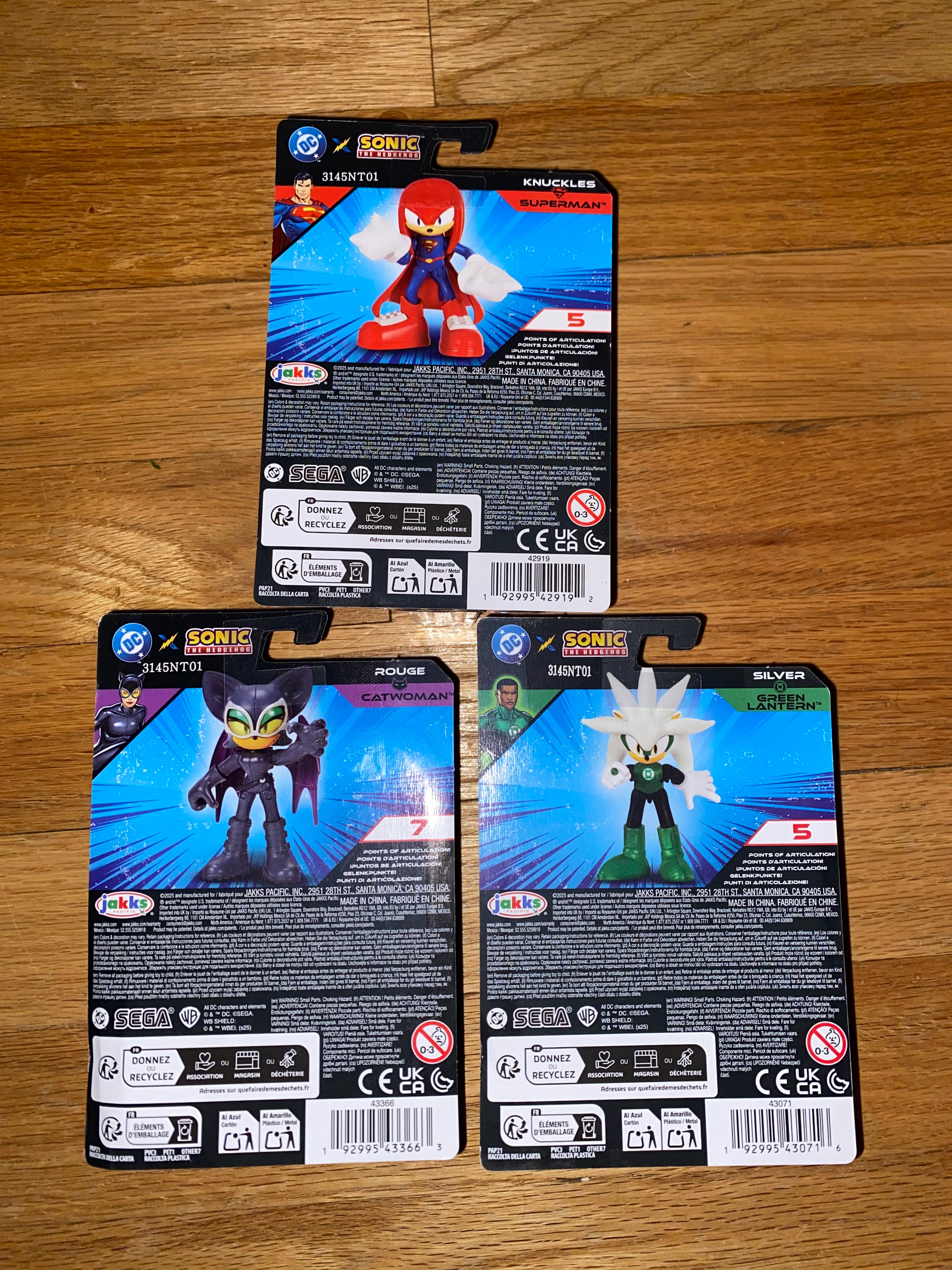 DC Comics x Sonic the Hedgehog Figurines