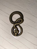 Vintage Brass Snake Pendant