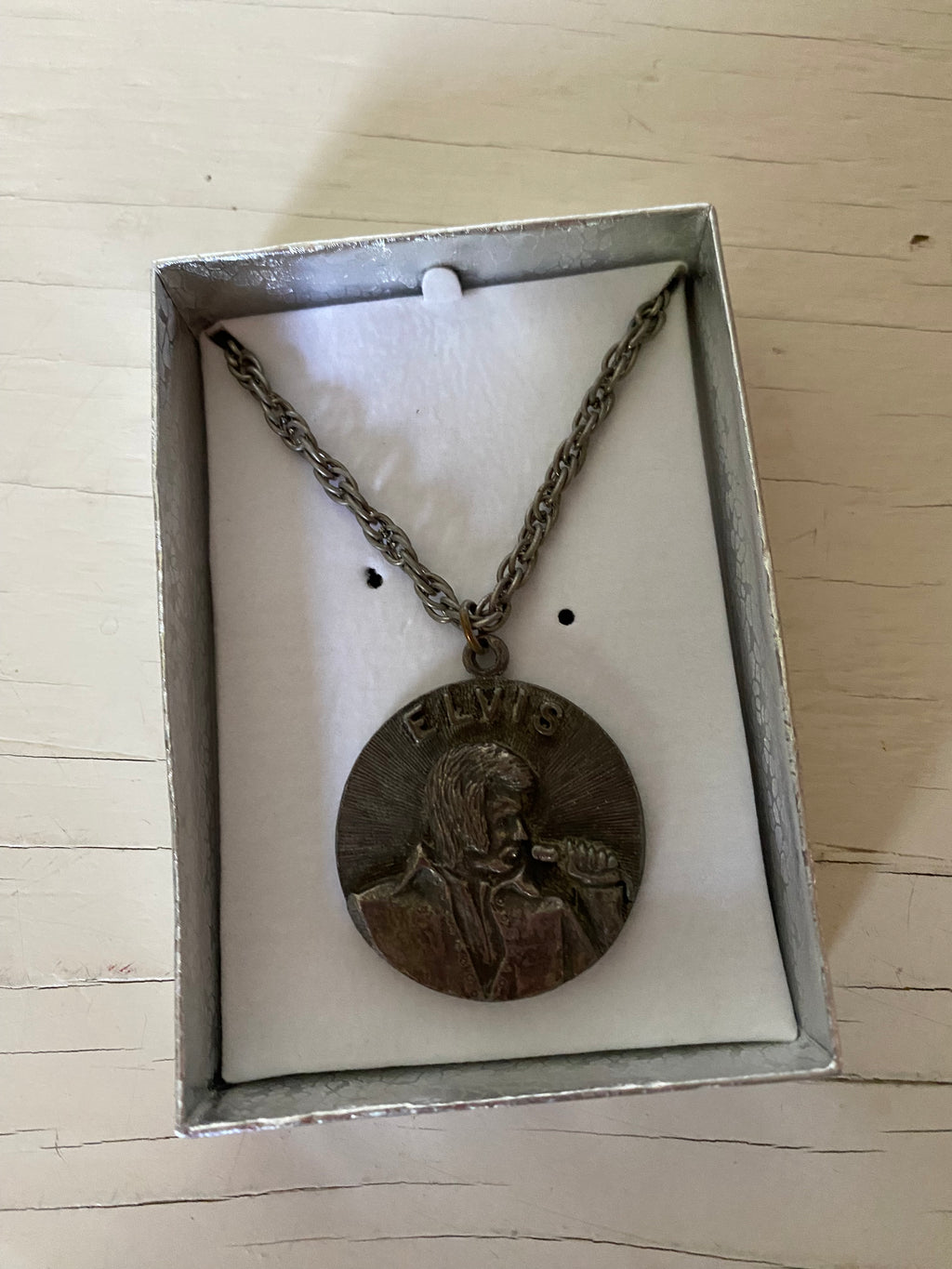 Vintage Elvis Pendant on Chain