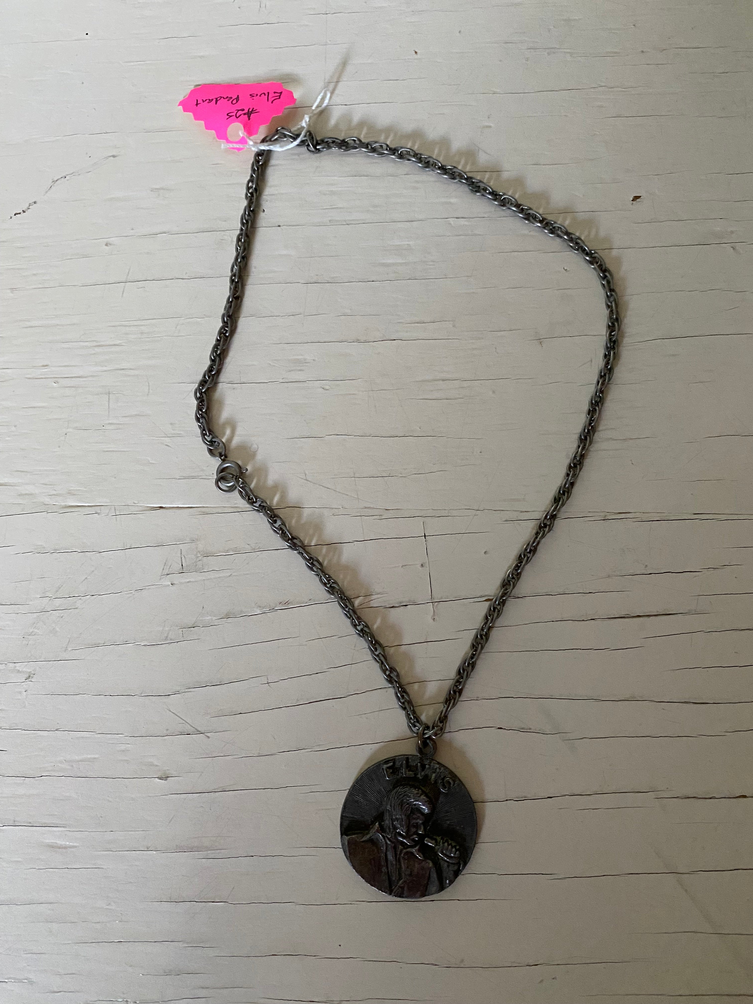 Vintage Elvis Pendant on Chain