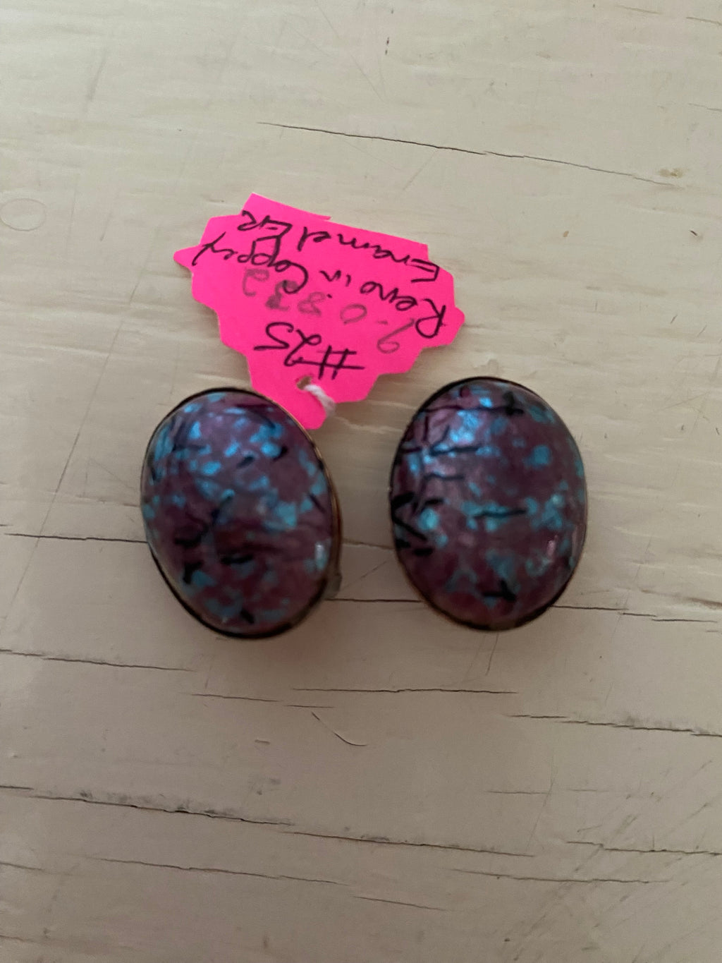Vintage Renoir Matisse Clip On Earrings
