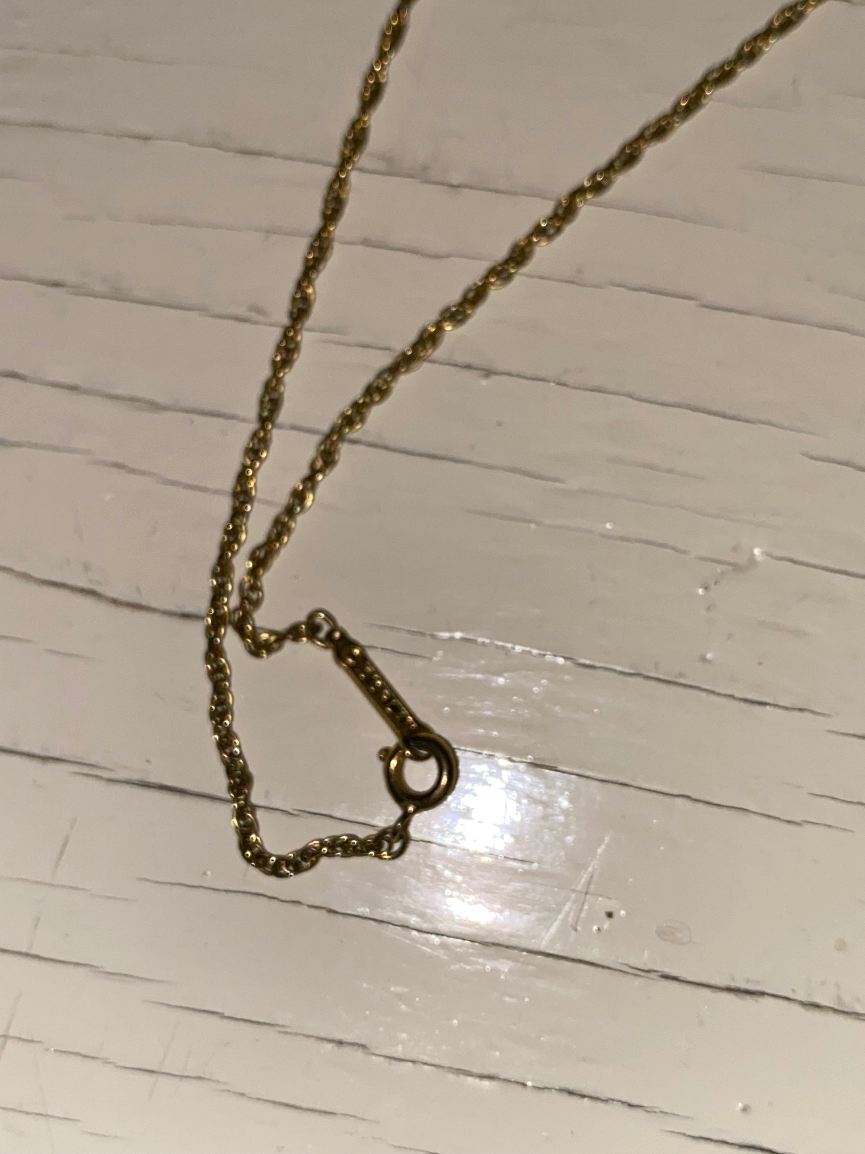 Vintage Cloisonné Pendant on Chain