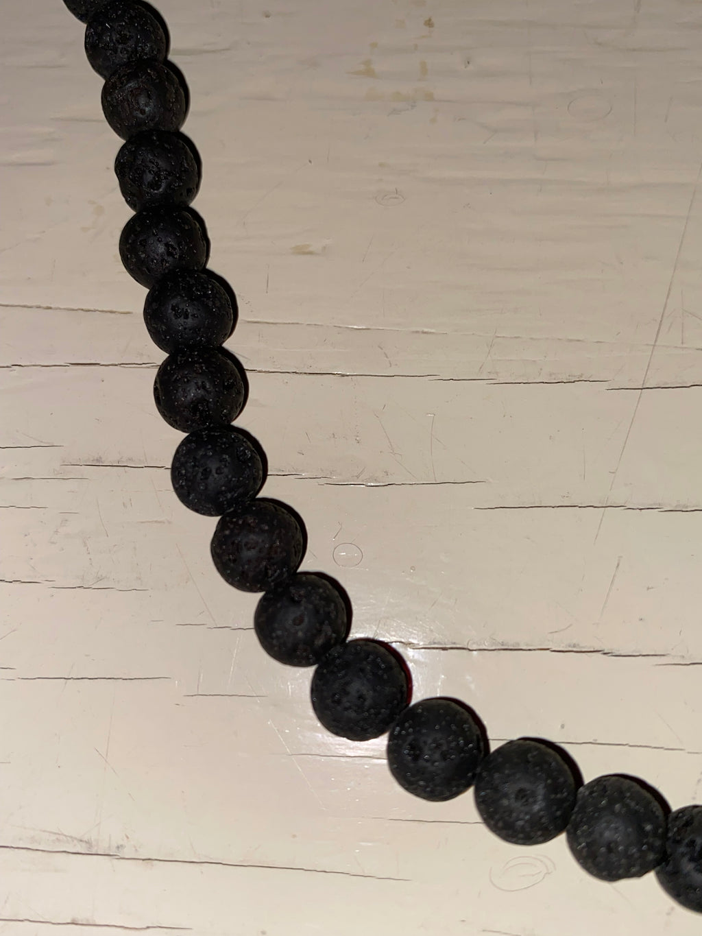 Volcanic Rock Beaded Necklace