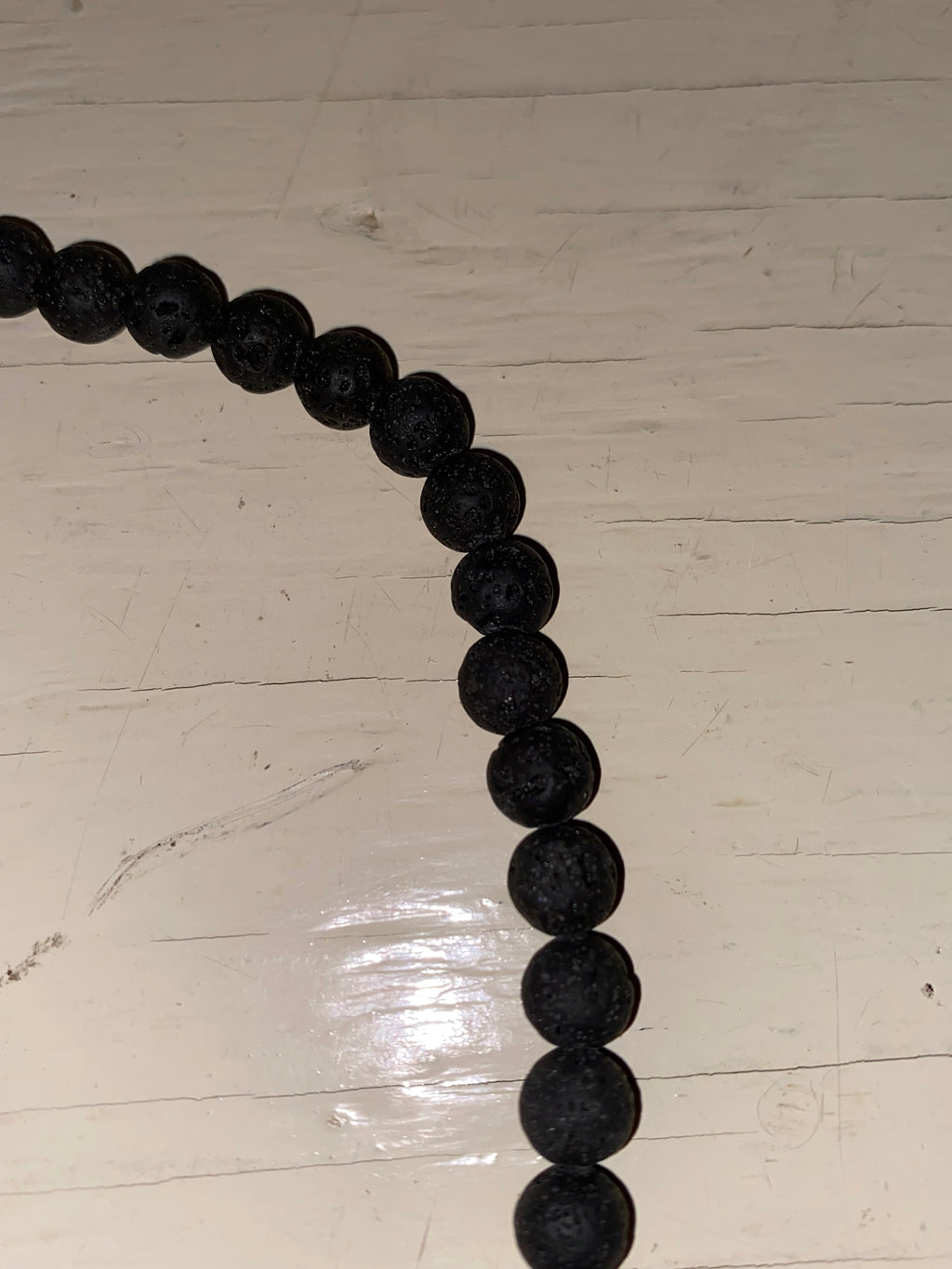 Volcanic Rock Beaded Necklace