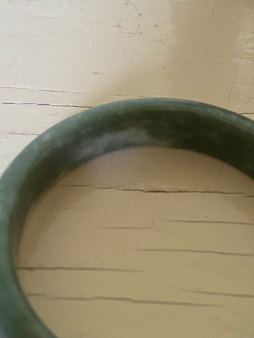 Natural Green Jade Bangle with Box