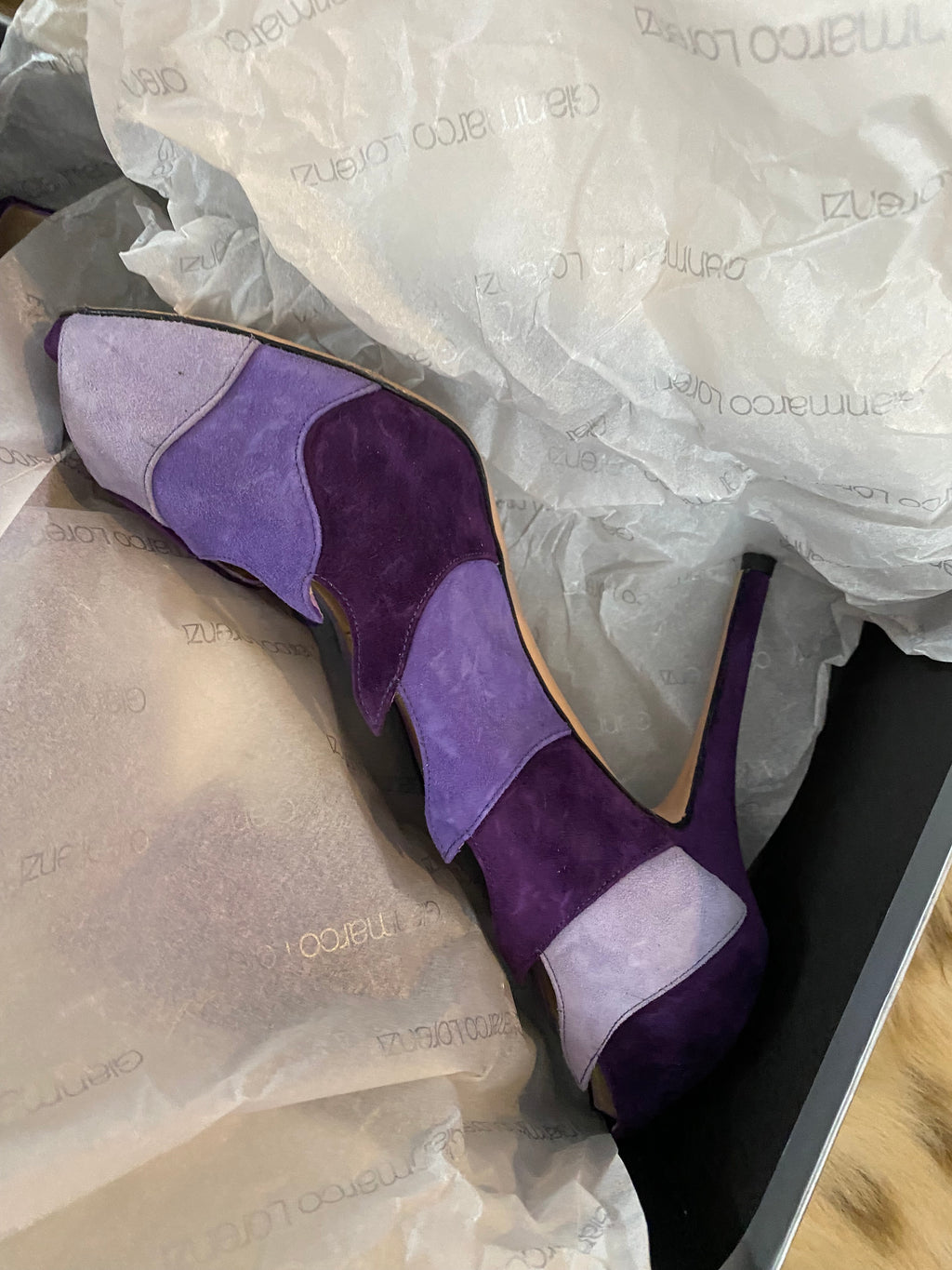 Gianmarco Lorenzi Suede Flame Shoes 37