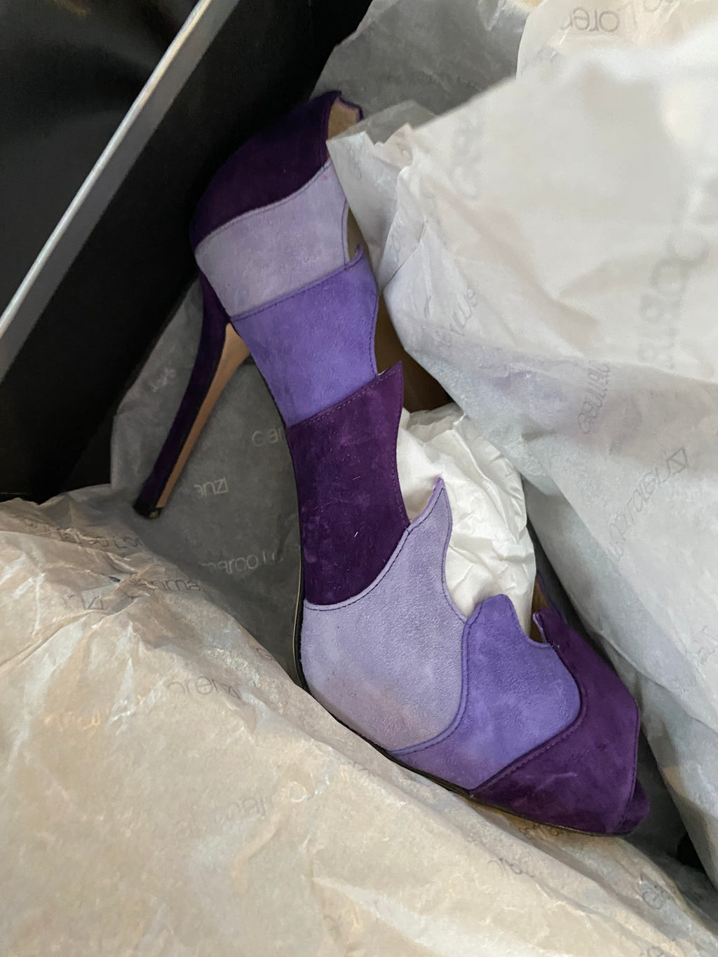 Gianmarco Lorenzi Suede Flame Shoes 37