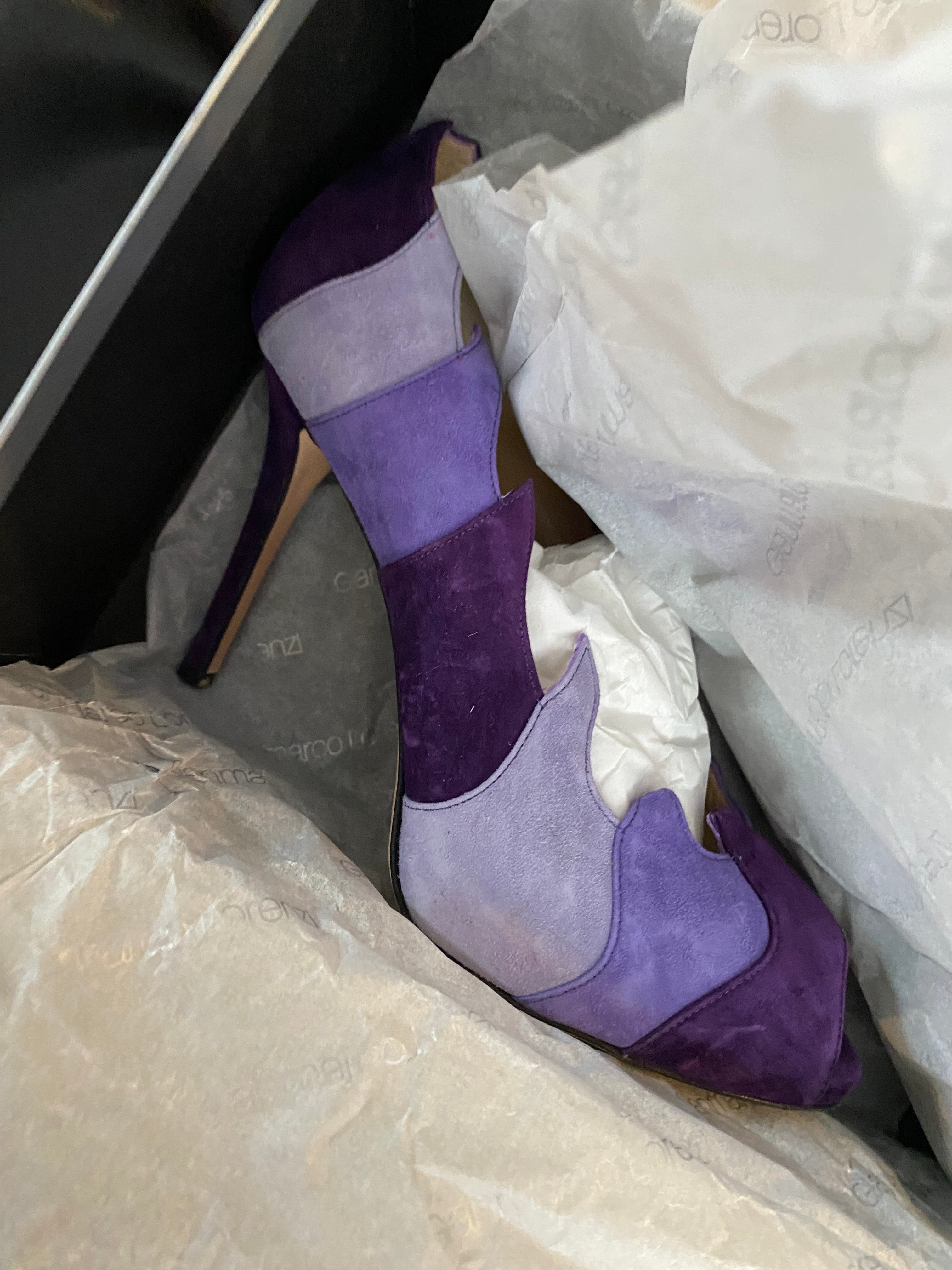 Gianmarco Lorenzi Suede Flame Shoes 37
