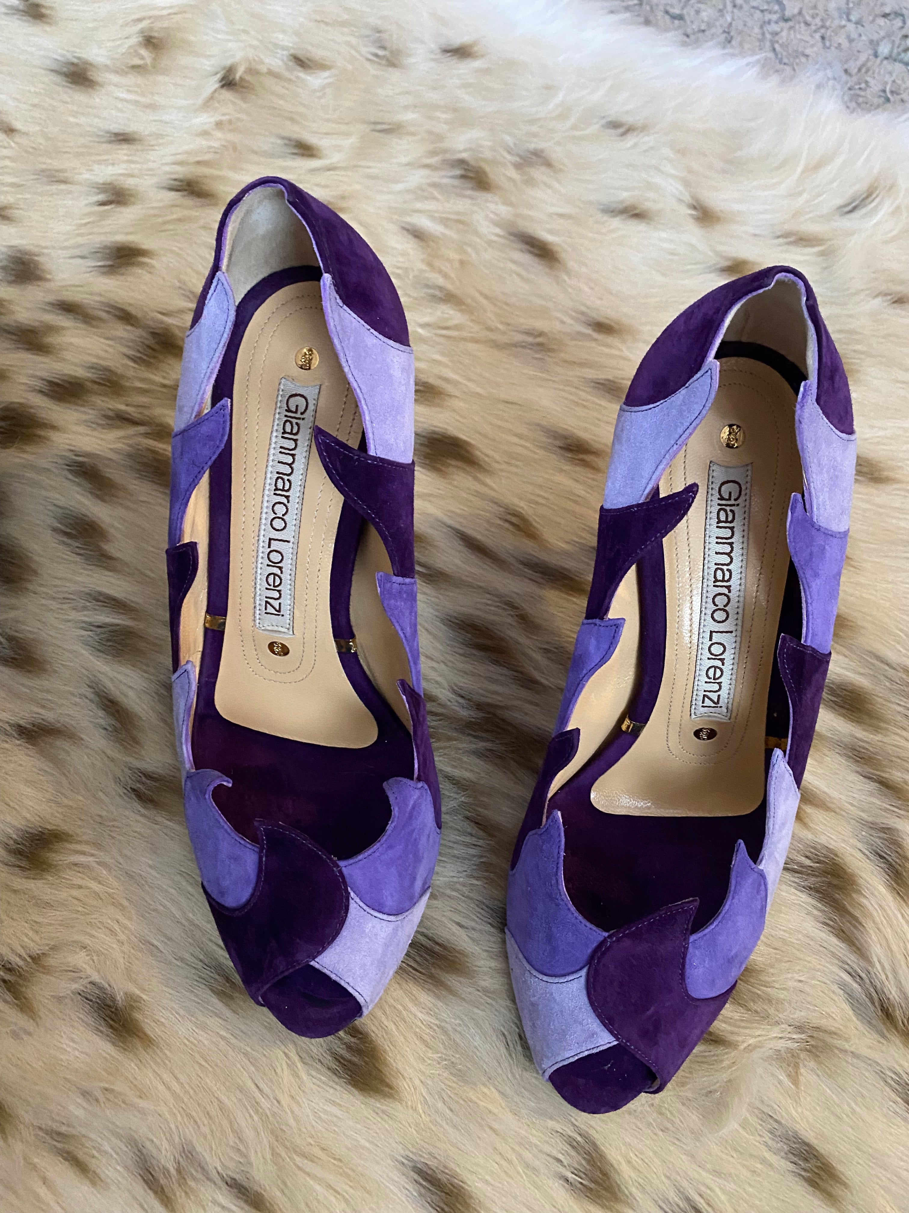 Gianmarco Lorenzi Suede Flame Shoes 37