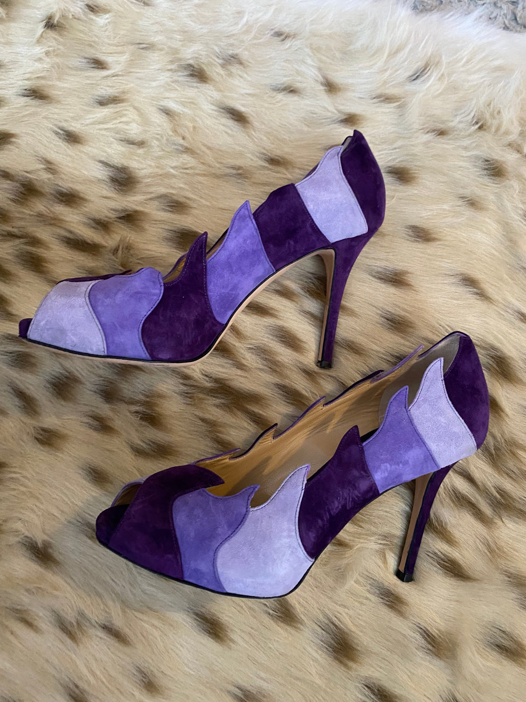 Gianmarco Lorenzi Suede Flame Shoes 37