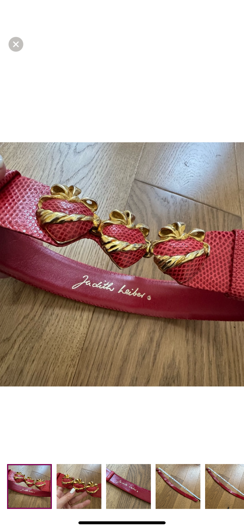 Judith Leiber Strawberry Belt
