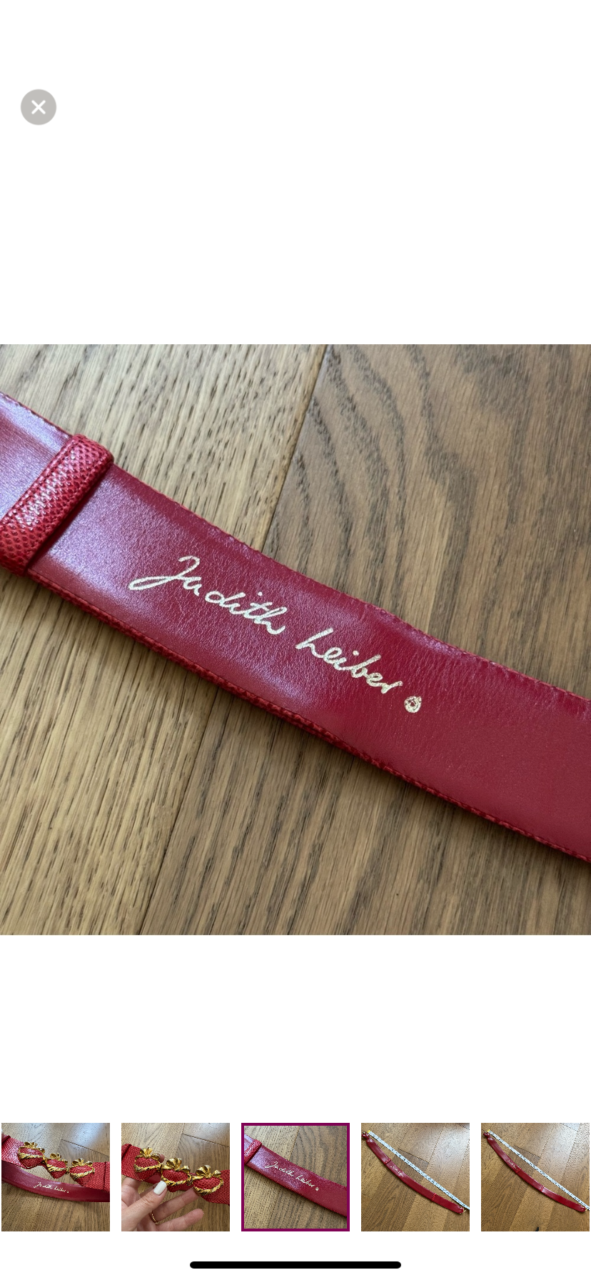 Judith Leiber Strawberry Belt