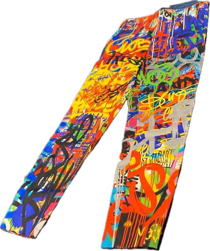 Moschino Couture Graffiti Pants