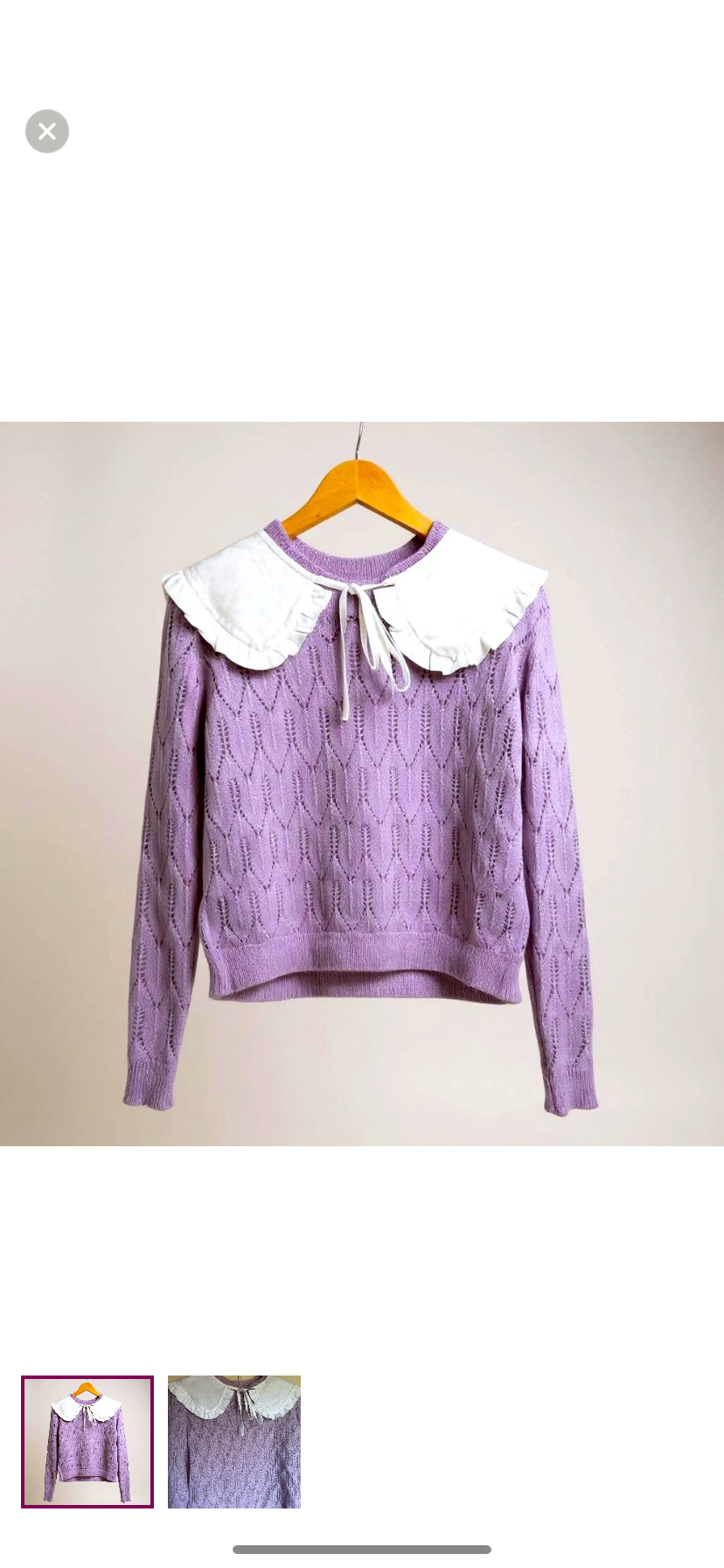 Mohair Sweater with Collar