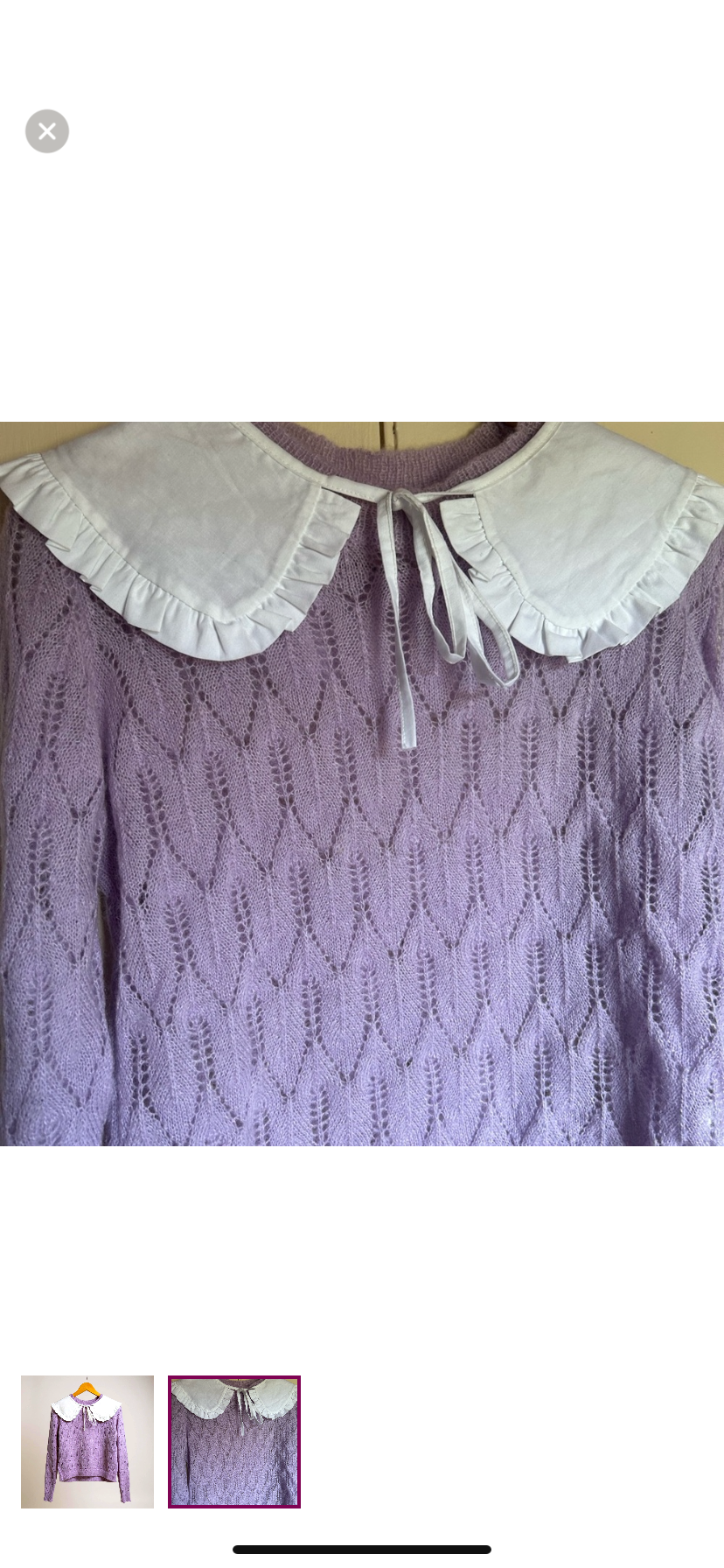 Mohair Sweater with Collar